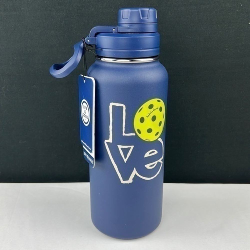 MEN - Life is Good - ‘Golf Love’ 32 oz Insulated water bottle. Navy. NWT